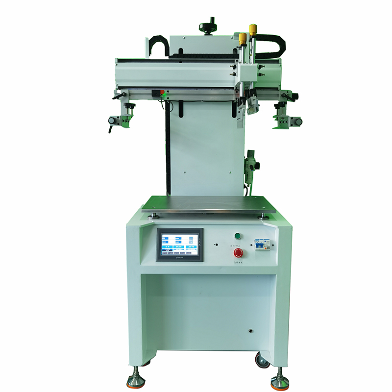 Servo lifting screen printing machine, worktable automatically lifting (touch screen adjustment)