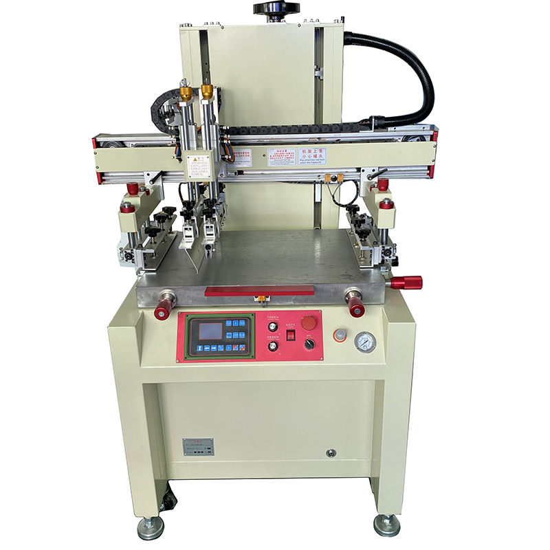 High precision flat screen printing machine with vacuum table