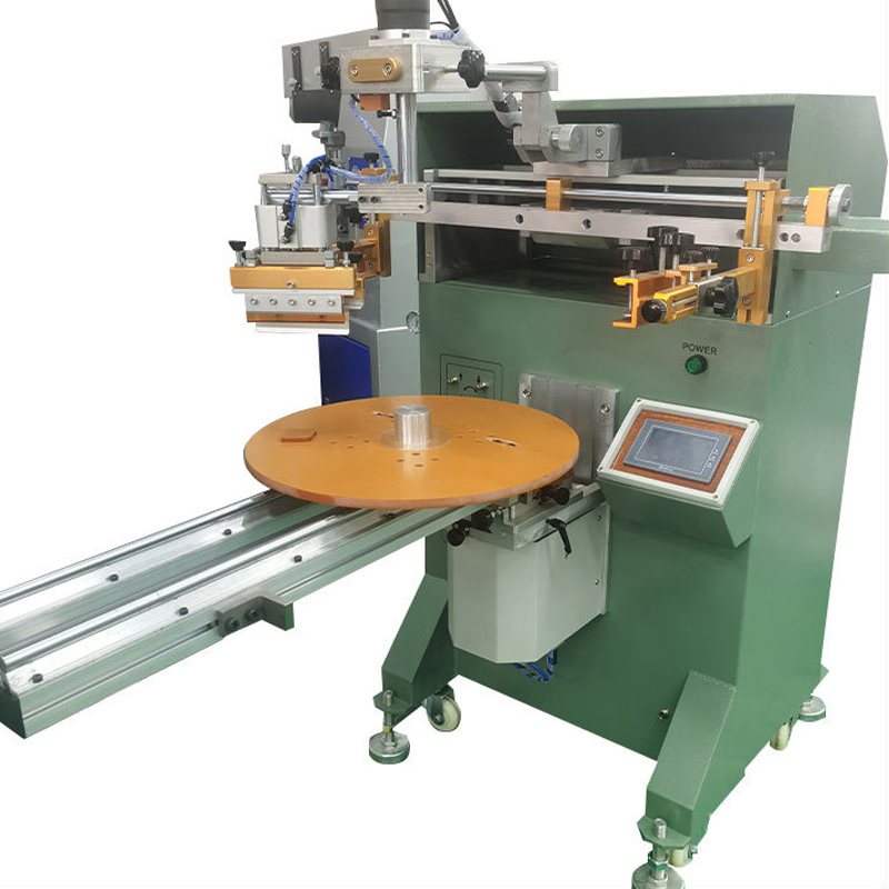 Flat and round screen printing machine, barbell screen printing machine (360°rotating printing)