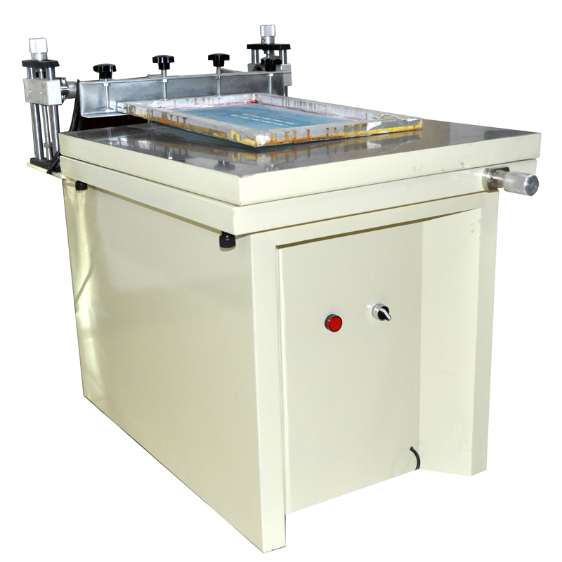 Plane suction manual screen printing machine