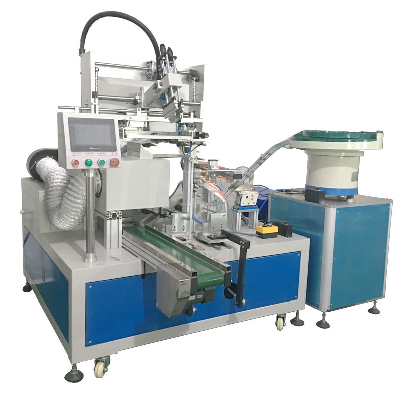 Automatic turntable screen printing machine, medical round tube screen printing machine